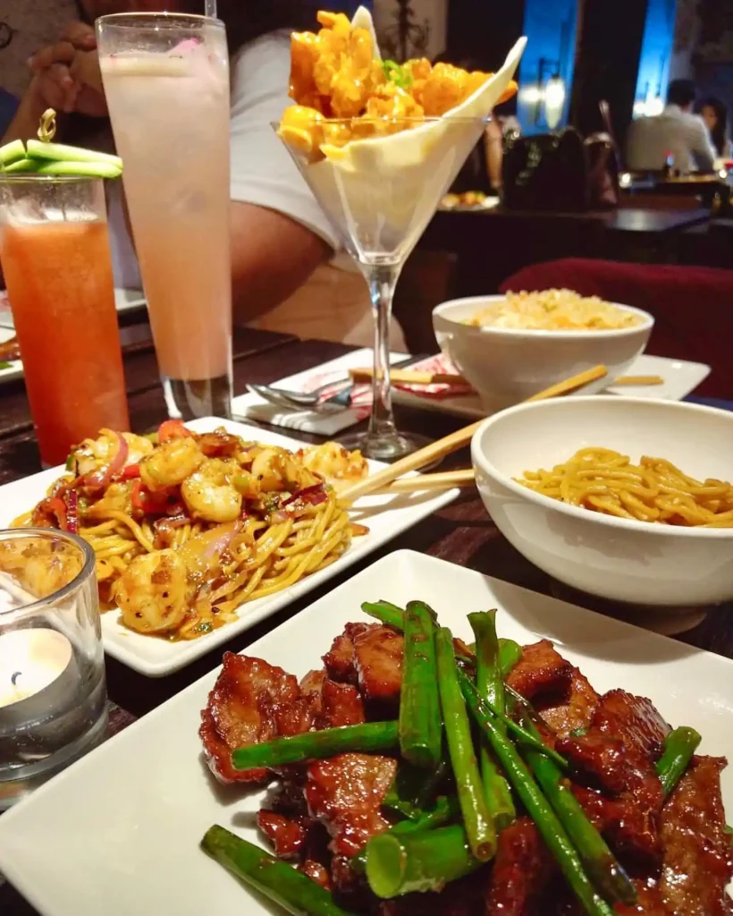 Chang’s Beef with Broccoli dining