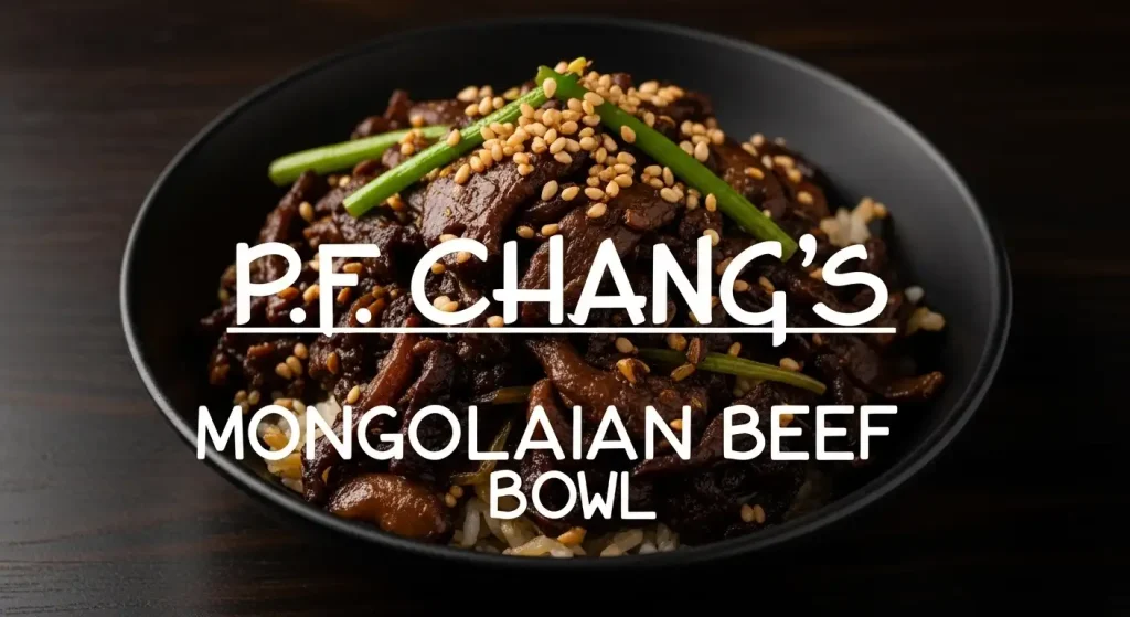 P.F. Chang's Mongolian Beef Bowl