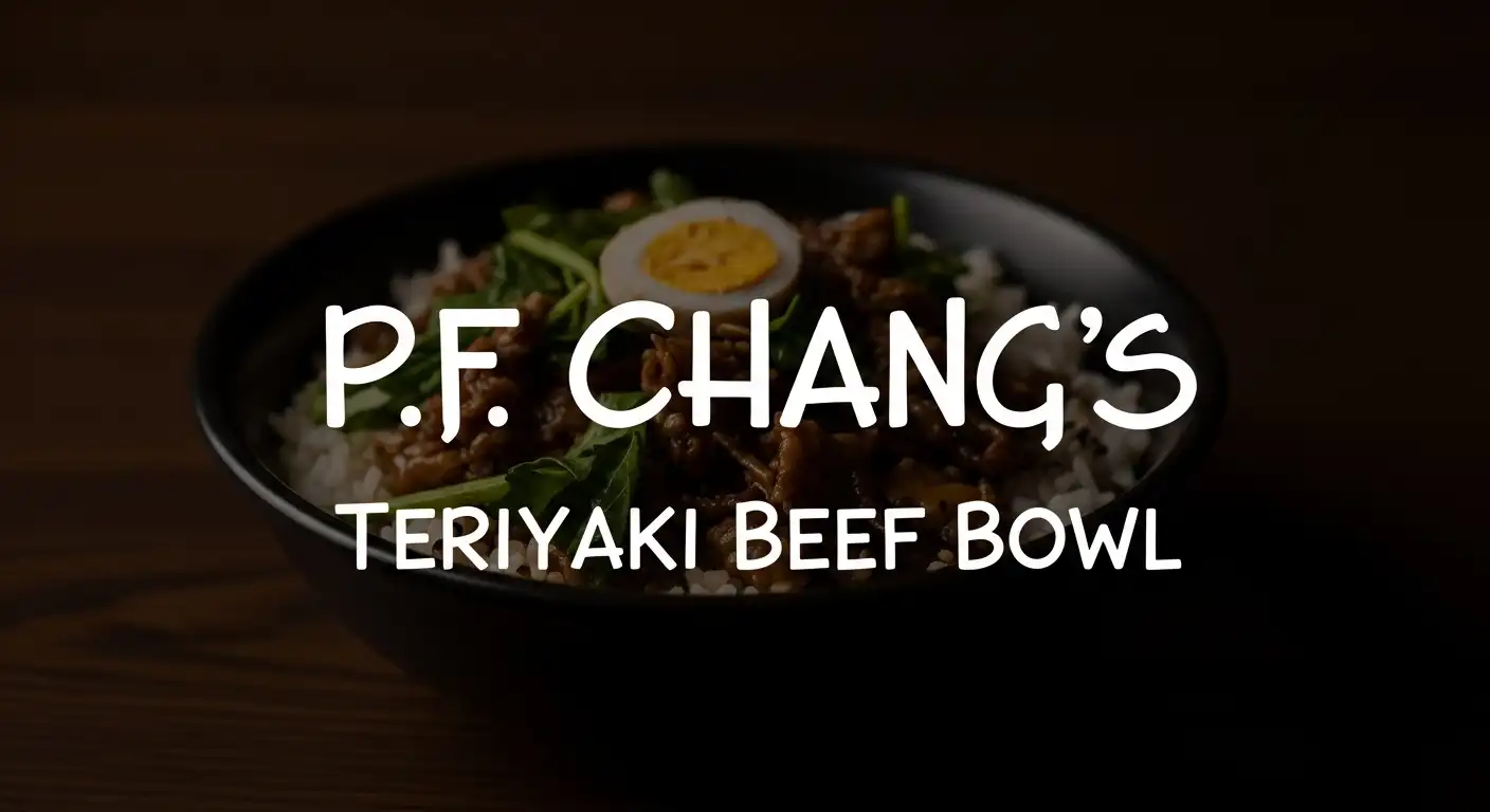 P.F. Chang's Teriyaki Beef Bowl