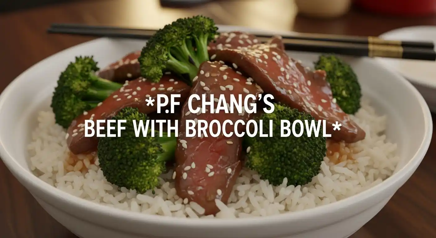 Pf Chang’s Beef with Broccoli Bowl